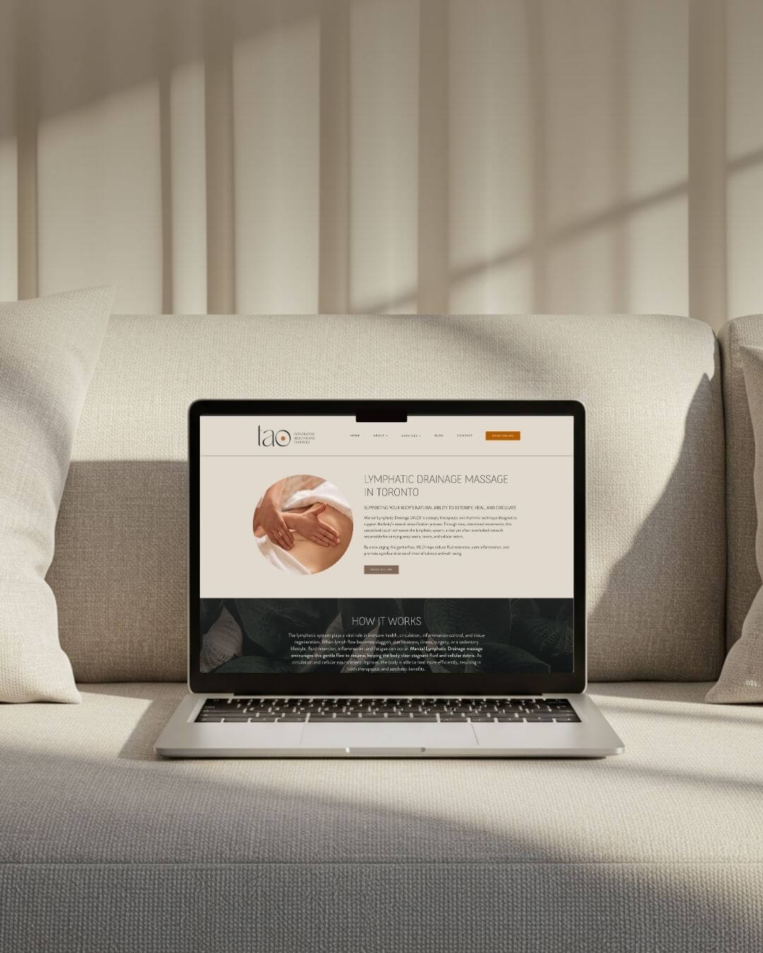 JaneApp website design for therapist clinic with WordPress integration