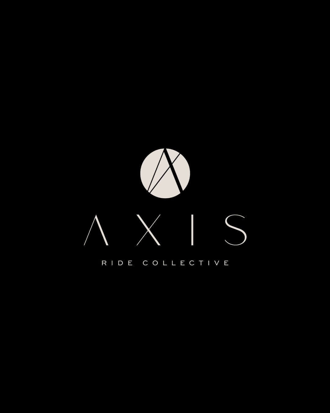 Final logo designed for AXIS Ride Collective indoor cycling studio