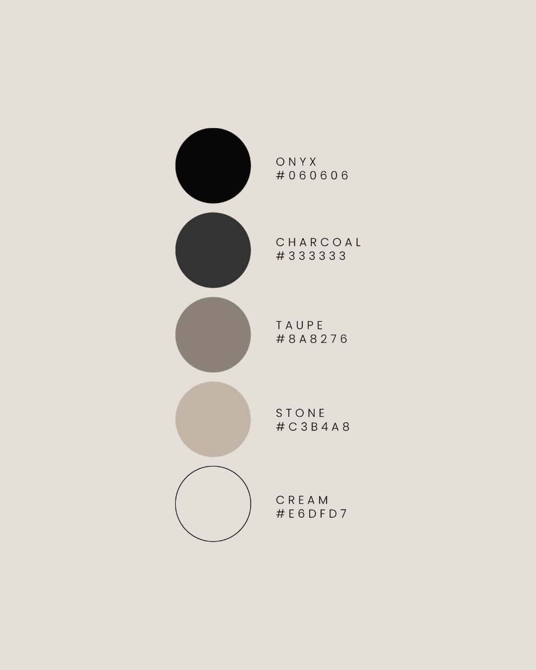 Brand colour palette developed for AXIS Ride Collective