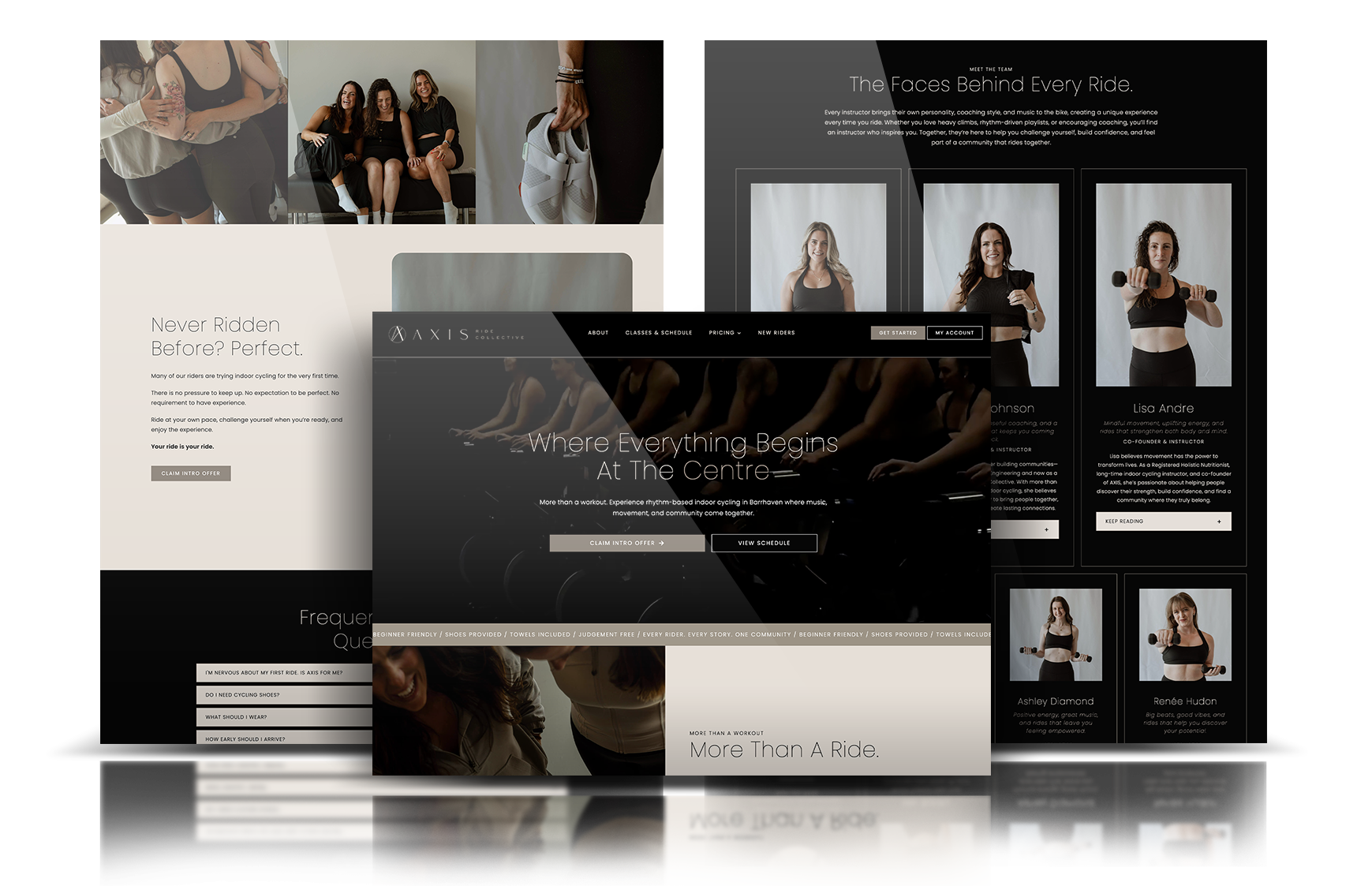 AXIS Ride Collective Barrhaven website design